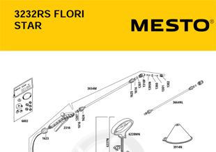 MESTO 3232RS FLORI STAR 5 Liter, Explosionszeichnung mit Ersatzteilnummern