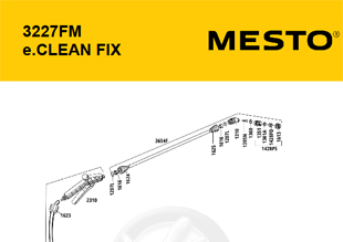 MESTO 3227FM e.CLEAN FIX, Explosionszeichnung mit Ersatzteilnummern