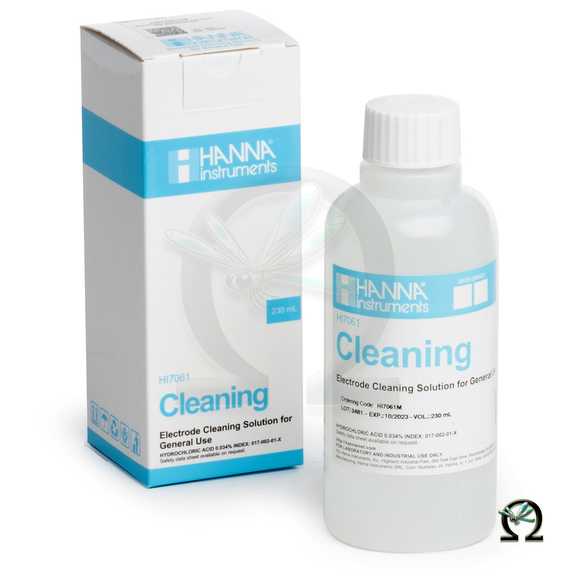 Allgemeine Reinigungslösung HI7061 für Elektroden, 230mL-Flasche