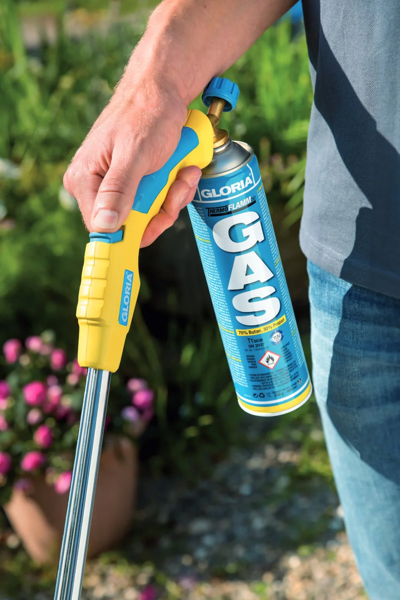 GLORIA Thermoflamm bio Comfort PLUS, Detailansicht Griff