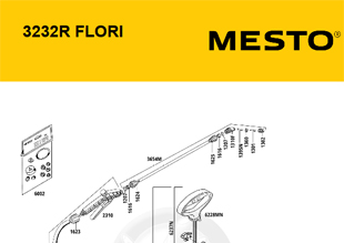 MESTO 3232R FLORI 5 Liter, Explosionszeichnung mit Ersatzteilnummern