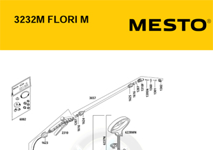 MESTO 3232M FLORI M 5 Liter, Explosionszeichnung mit Ersatzteilnummern