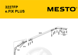 MESTO 3227FP e.FIX PLUS, Explosionszeichnung mit Ersatzteilnummern