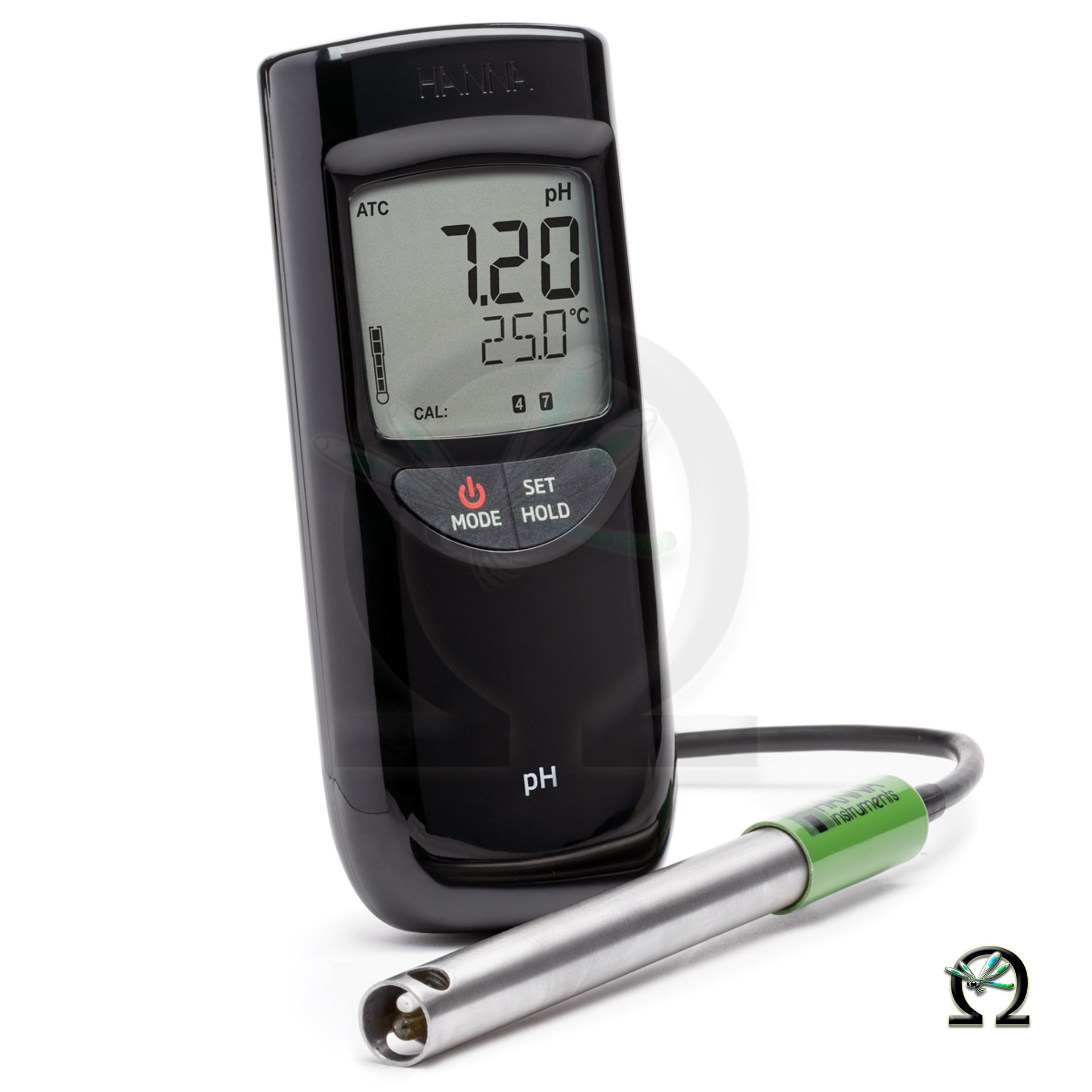 pH-/°C-Messgerät Hanna HI991001