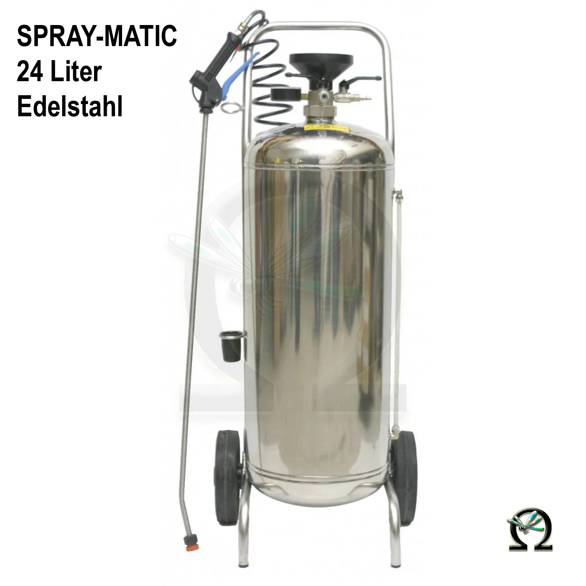 De Witte Druckluft-Nebelsprühgerät Spray-matic 24 Liter Edelstahl