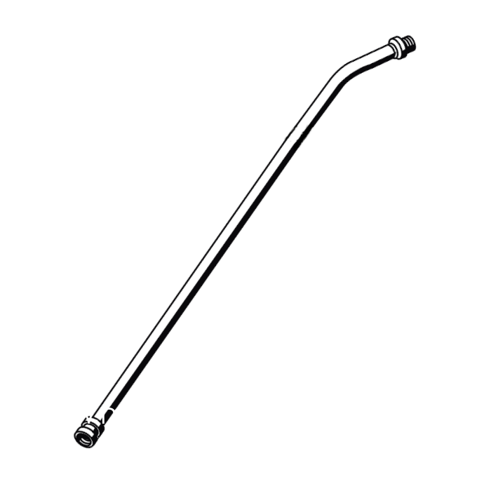 Mesto Messing-Spritzrohr gebogen 50 cm 3650 ohne Düse