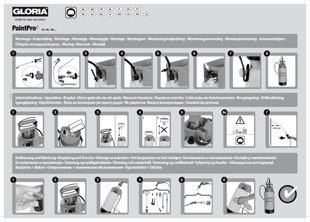 Vorschaubild Bedienungsanleitung Drucksprühgerät Gloria PaintPro 5