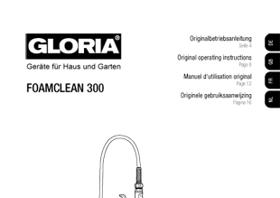 Vorschaubild Bedienungsanleitung Schaumsprühgerät FOAMCLEAN 300