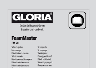 Vorschaubild Bedienungsanleitung Drucksprühgerät Gloria FoamMaster FM 50
