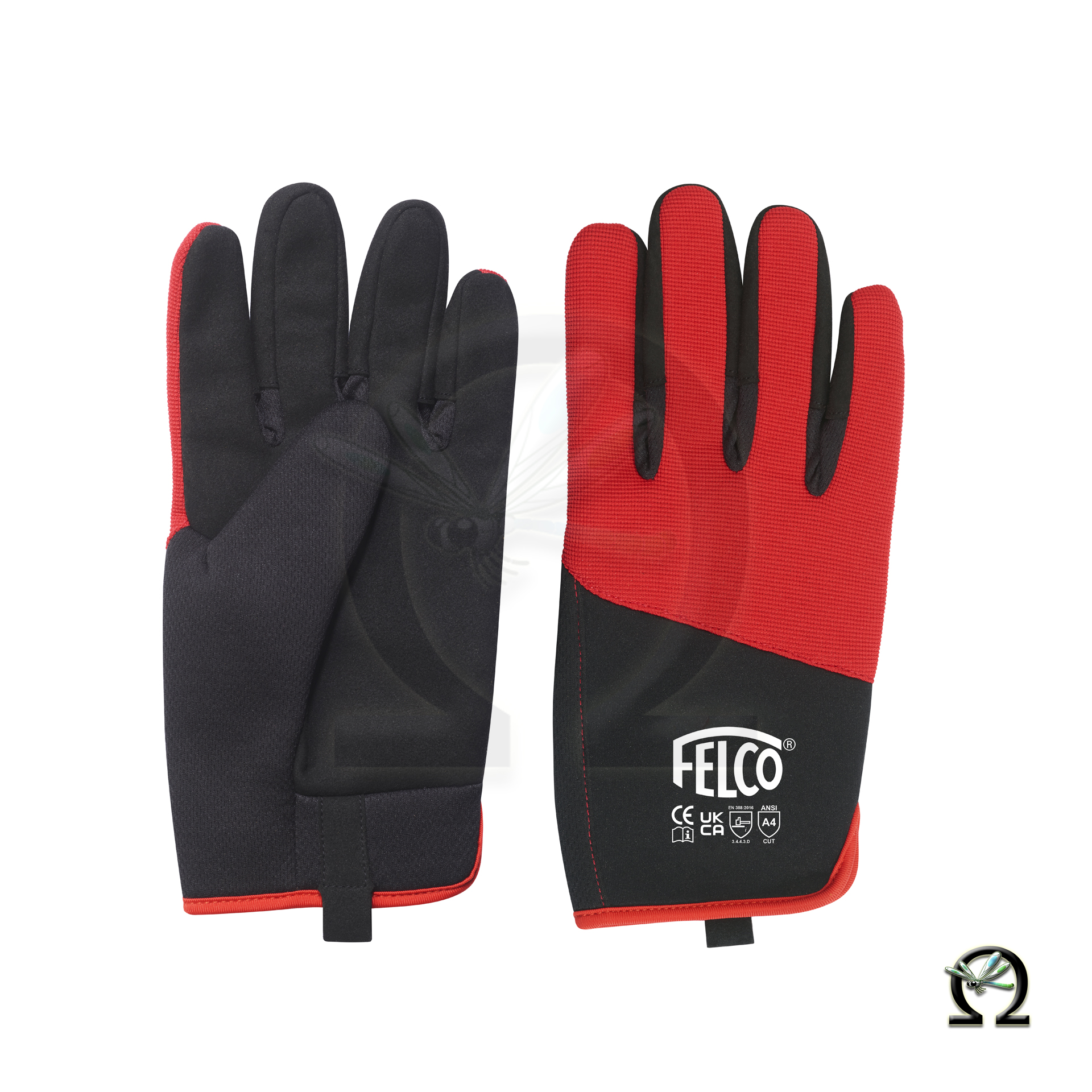 Felco Arbeitshandschuhe 704, Innenseite und Rückseite