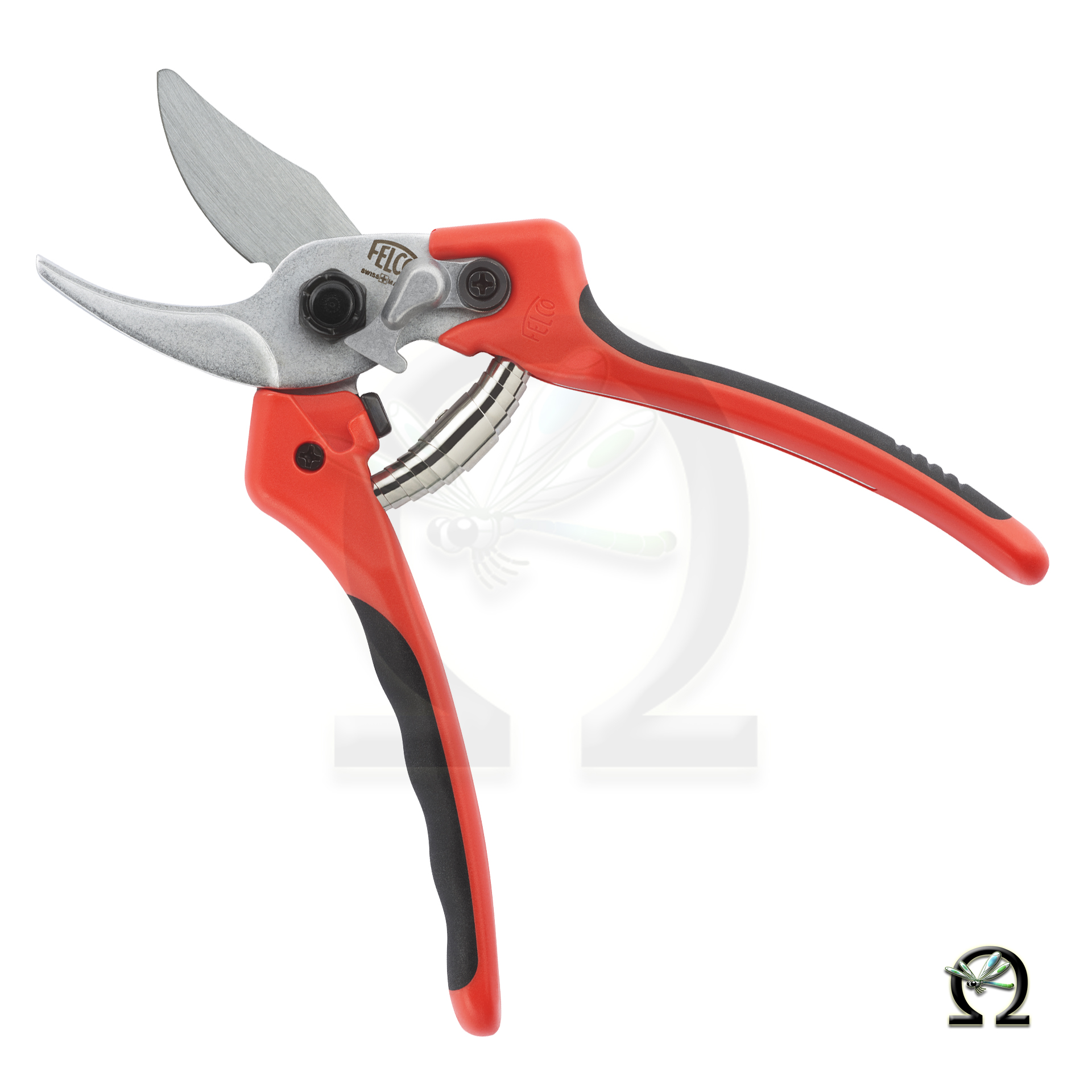 Gartenschere FELCO 171M geöffnet, Seitenansicht mit Verschluss