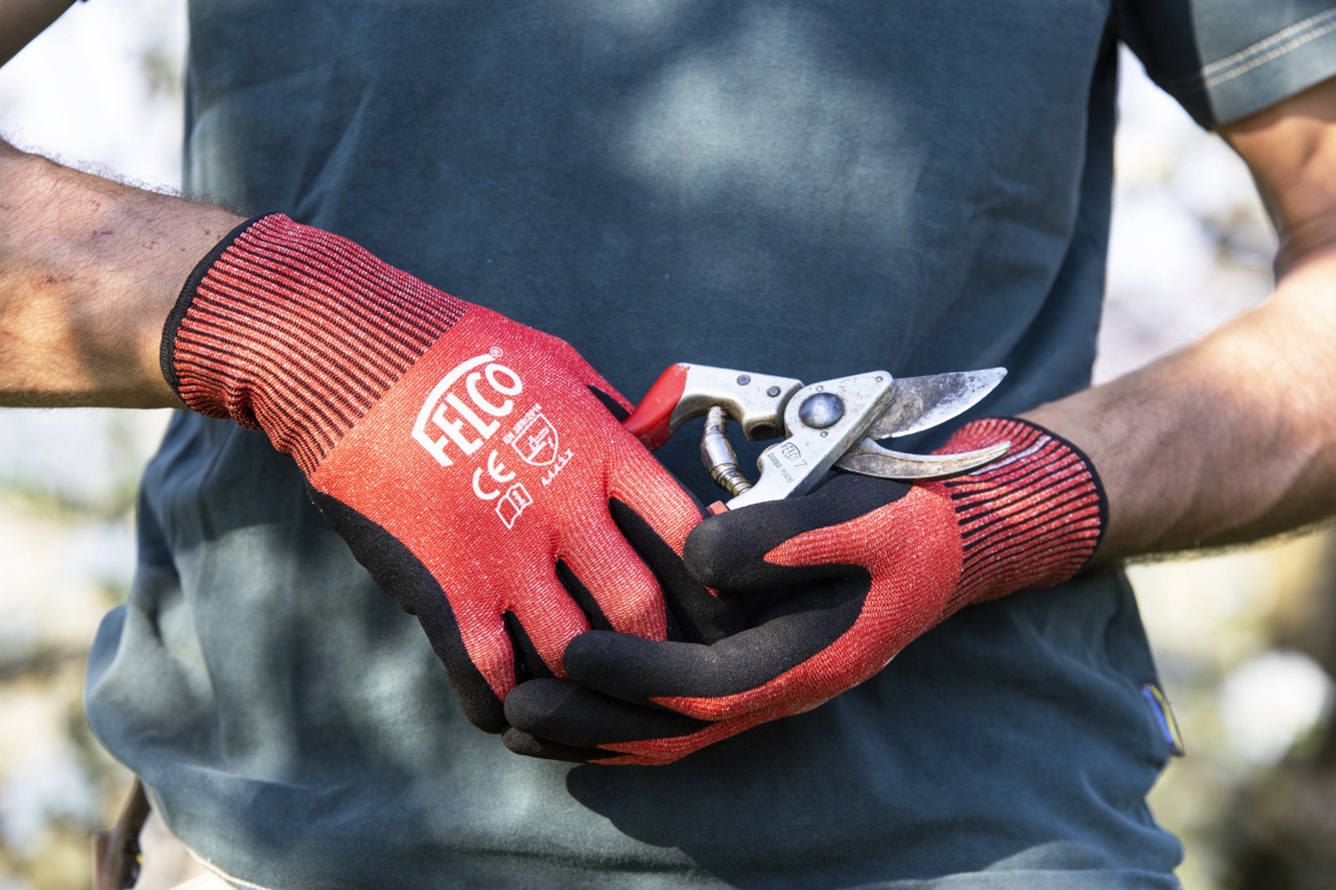 Felco Arbeitshandschuhe 701 im Einsatz
