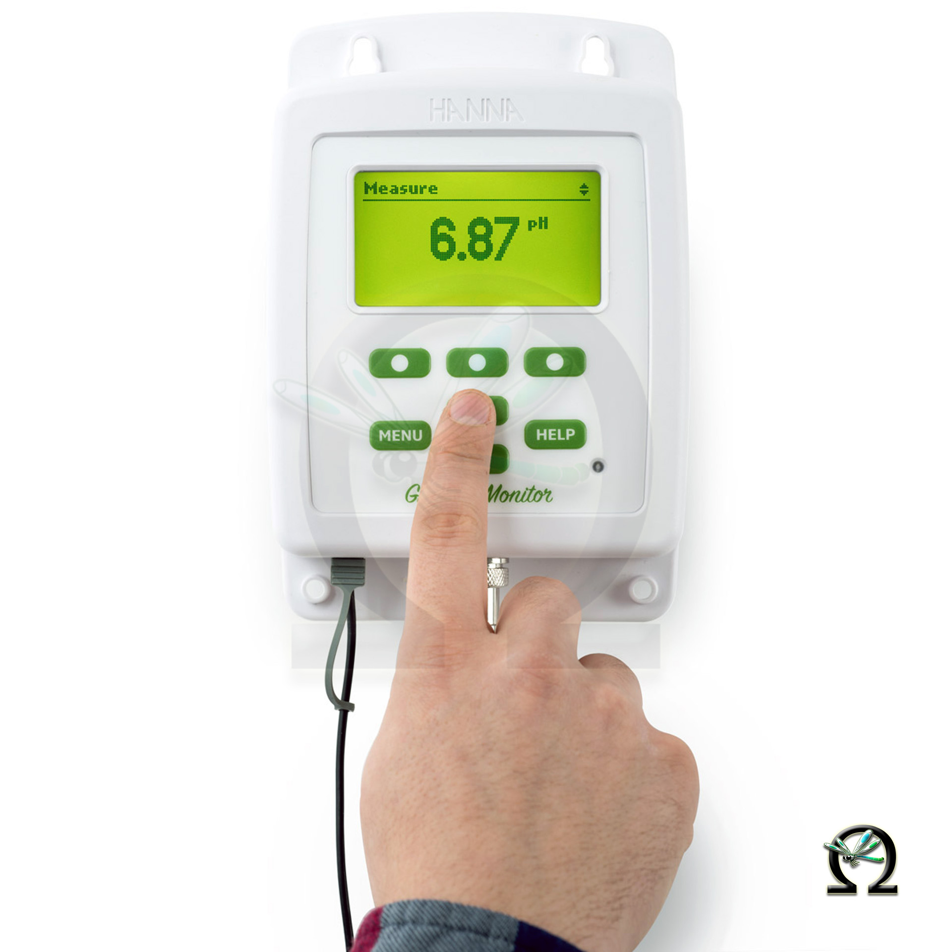 Der Hanna GroLine pH- und Leitfähigkeitsmonitor HI981420 für die Hydroponik ist einfach zu bedienen