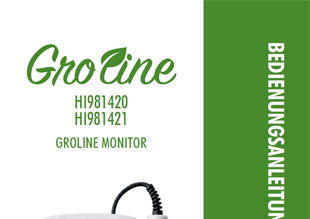 Die Bedienungsanleitung in deutsch für den GroLine pH- und Leitfähigkeitsmonitor HI981420 für die Hydroponik als PDF zum herunterladen und ausdrucken