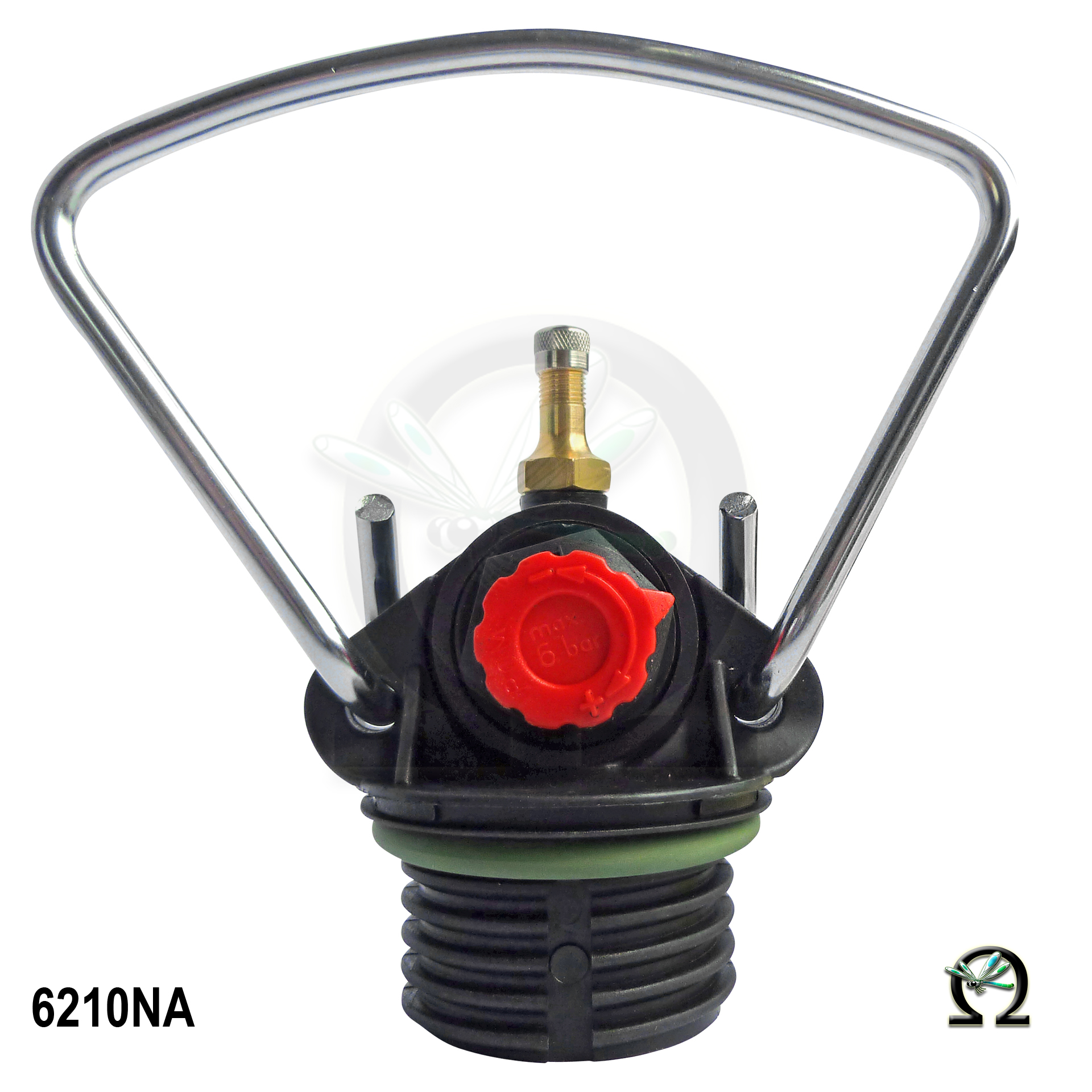 MESTO Druckluft-Füllventil 6210NA 6bar mit Druckminderer und Autoreifen-Ventilanschluss