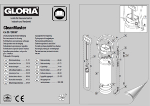 Vorschaubild Bedienungsanleitung Drucksprühgerät Gloria CleanMaster CM 50