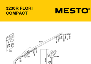 MESTO 3230R, Explosionszeichnung mit Ersatzteilnummern