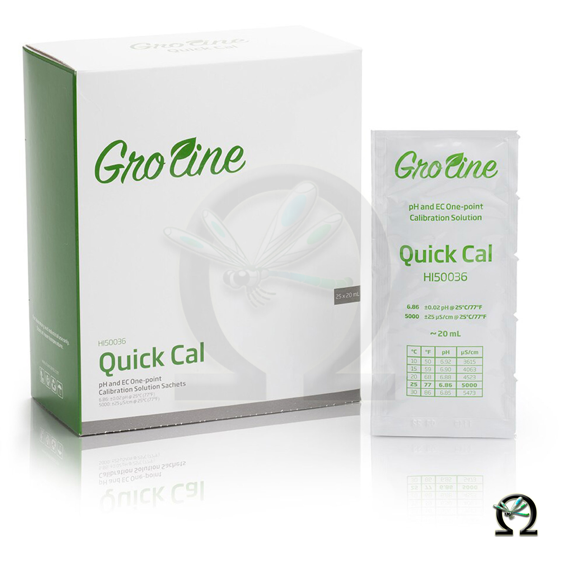 Hanna GroLine Schnellkalibrierlösung HI50036P pH/Leitwert Portionsbeutel