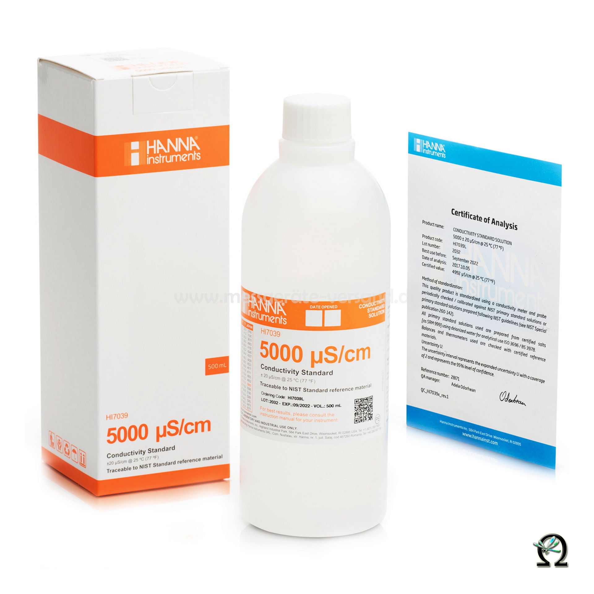 Hanna EC-Kalibrierlösung 5.000 µS/cm 500mL