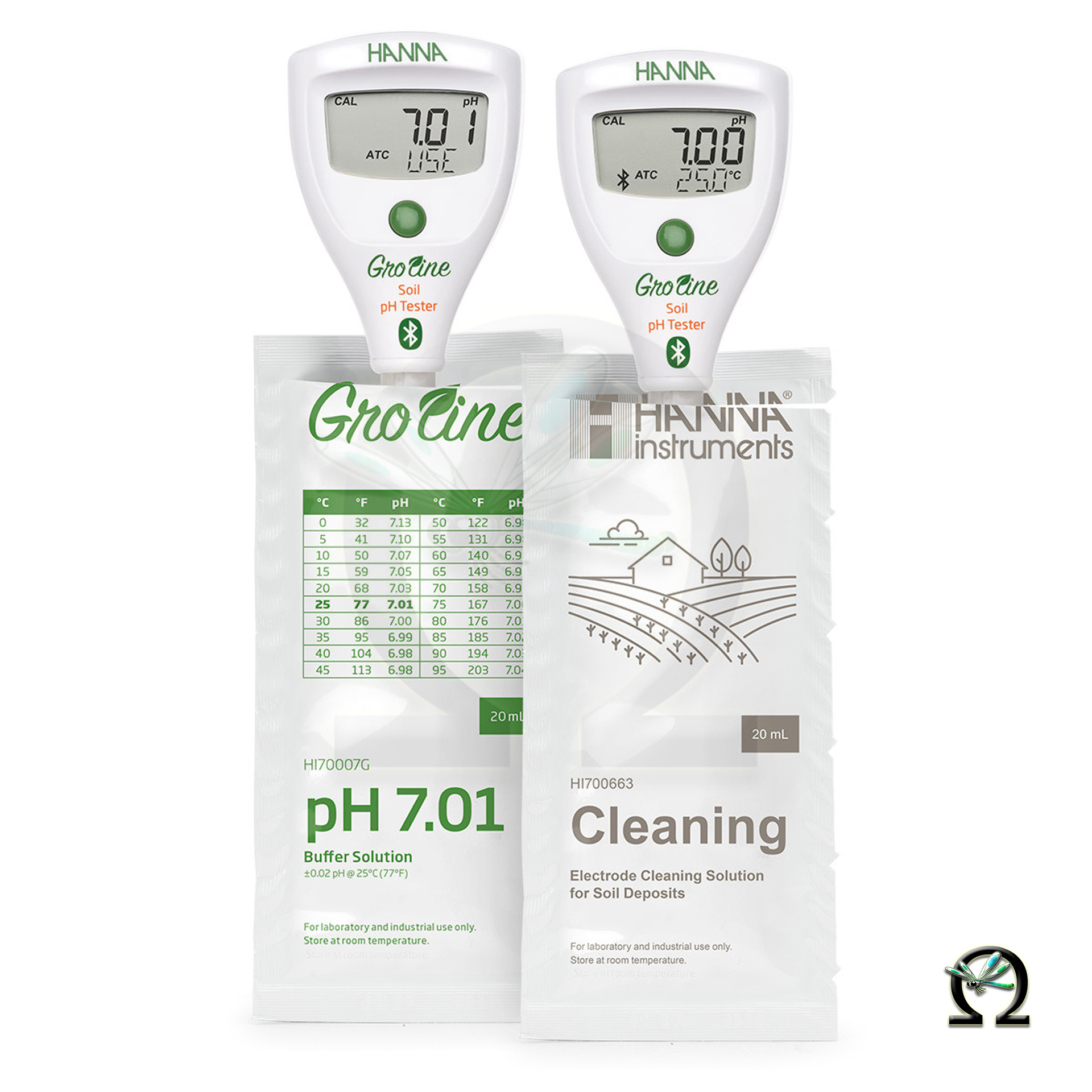 Der HI9810302 HALO2 Drahtloser pH-Tester für Messungen in Boden und Erde mit Bluetooth lässt sich einfach reinigen