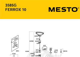 MESTO 3585G FERROX 10, Explosionszeichnung mit Ersatzteilnummern