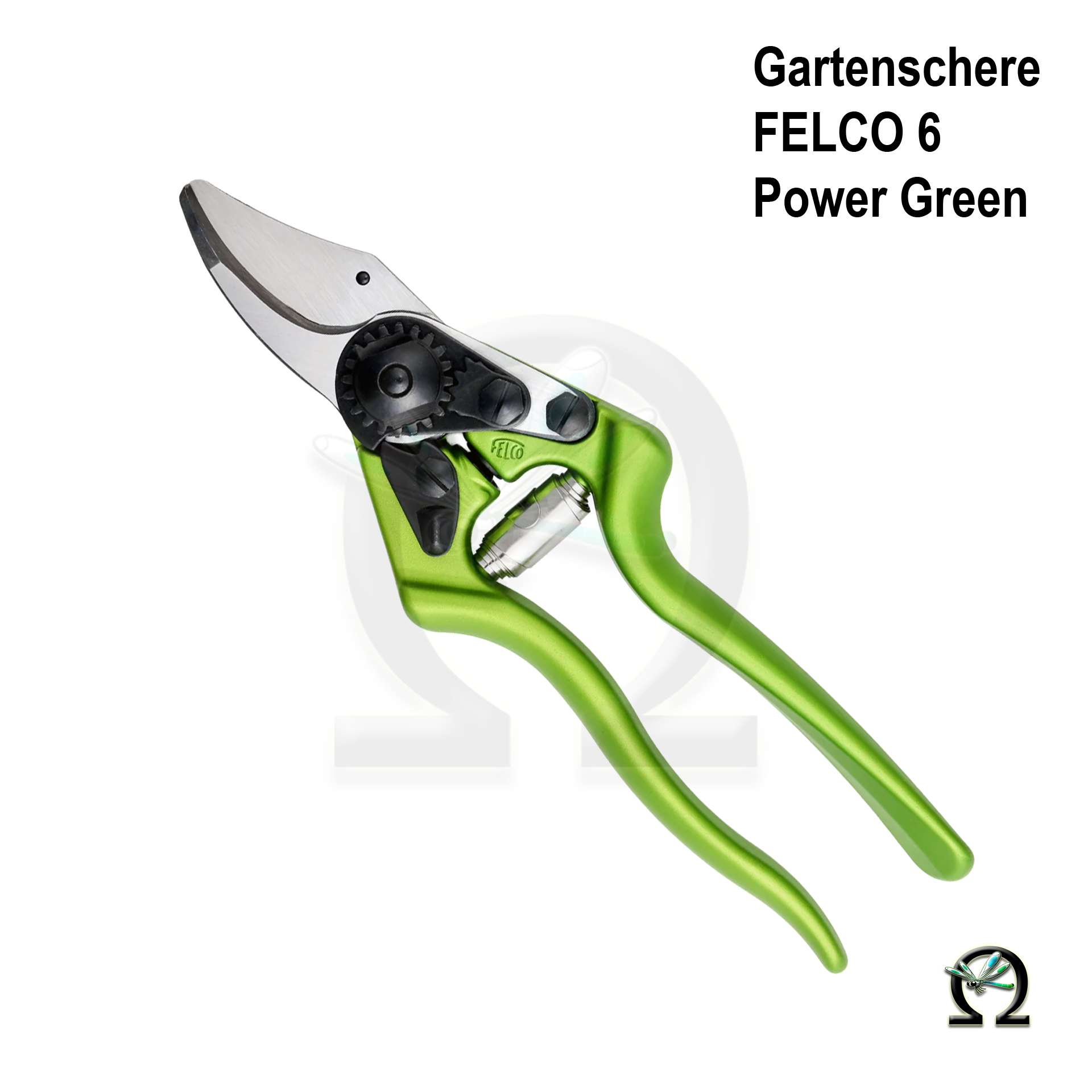 Gartenschere Felco 6 Power Green, geschlossen