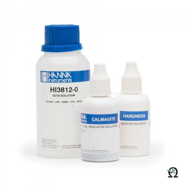 Reagenzien HI3812-100 für Hanna Testkit Gesamthärte (0-30 mg/l; 0-300mg/l) 100 Tests