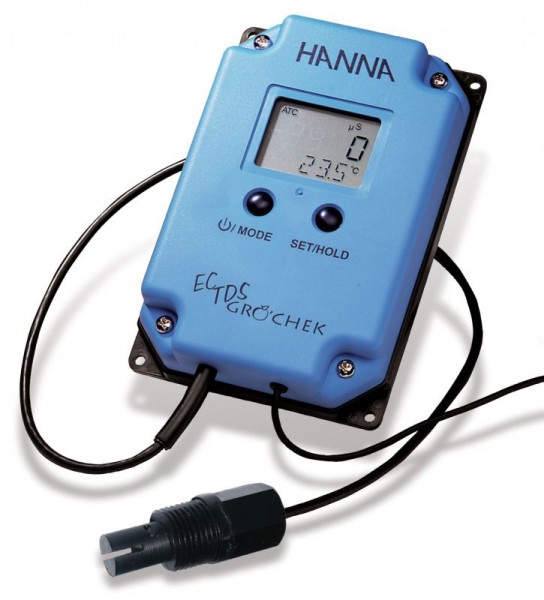 Wasserdichter Hanna Leitfähigkeits-/TDS-/°C-Indikator HI993301 bis 3999 µS/cm