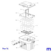 Explosionszeichnung mit Ersatzteilliste für den SÖLL UV-Klärer mit daytronic 9W (Bild Nr. 9)